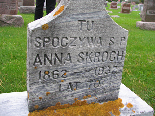 grave Anna Skroch 1862-1932