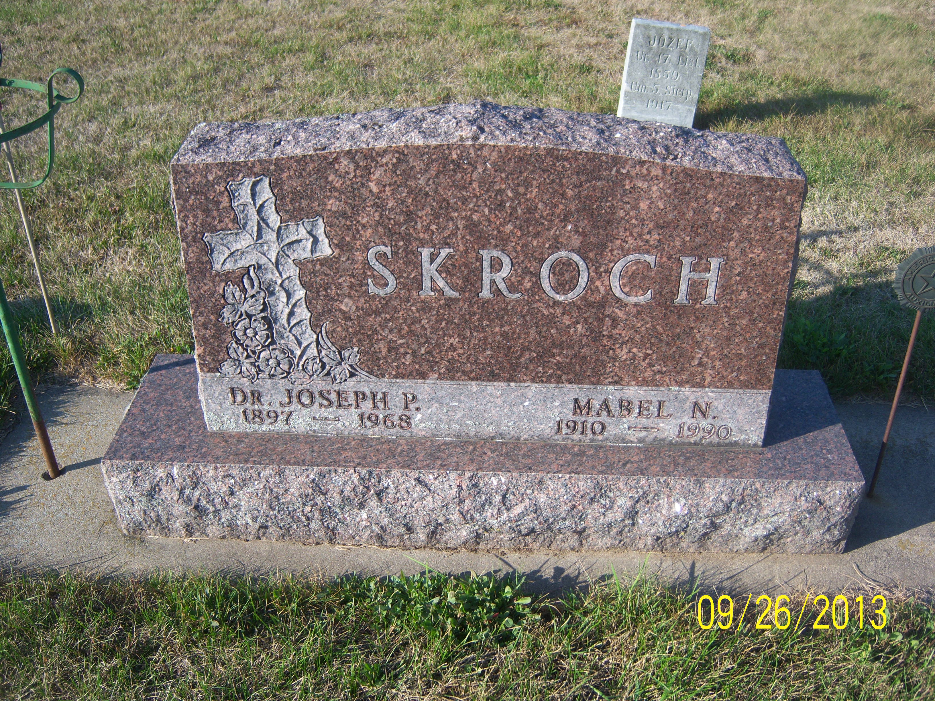 Joseph P. Skroch grave stone