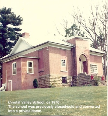 Crystal Valley
                            School circa 1975