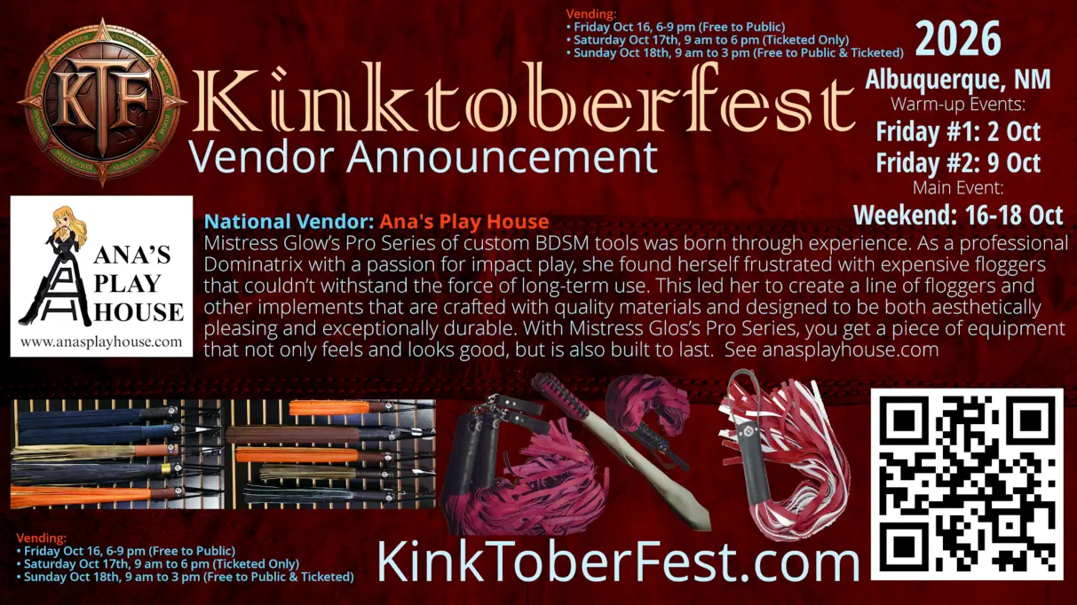 Kintoberfest 2026 Vendor Announcement - Ana's Play House